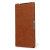 Pudini Leather Style Sony Xperia Z2 Case - Brown 2