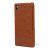 Pudini Leather Style Sony Xperia Z2 Case - Brown 4