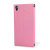 Pudini Leather Style Flip Case Xperia Z2 Tasche in Pink 6