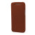 Pudini HTC One M8 Leather-Style Flip Case - Brown 4