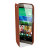 Funda con Tapa Pudini para el HTC One M8 - Marrón 7