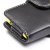 PDair Horizontal Leather Pouch Nokia Asha 210 Case - Black 6