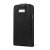 Adarga Leather-Style Galaxy S5 Wallet Flip Case - Black 2