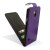 Adarga Leather Style Galaxy S5 Wallet Flip Case - Purple 2