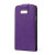 Adarga Leather Style Galaxy S5 Wallet Flip Case - Purple 3