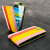 Adarga Leather-Style Galaxy S5 Wallet Flip Case - Rainbow Stripe 2
