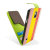 Adarga Leather-Style Galaxy S5 Wallet Flip Case - Rainbow Stripe 11