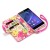 Sony Xperia Z2 Leather-Style Wallet Case - Hot Pink with Lily 3