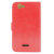 Adarga Stand and Type Wiko Rainbow Tasche Folio Case in Rot 2