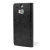 Olixar Leather-Style HTC One M8 Wallet Case Schwarz 3