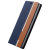 Adarga Premium Wiko Rainbow Wallet Case - Blue / Brown 2