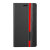Encase Premium Wiko Rainbow Wallet Case - Black / Red 2