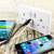 UK Power Socket with USB Charging Wall Plate Twin pack 7