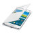 Funda Samsung Galaxy S5 Mini S-View Premium Oficial - Blanca Metálica 5
