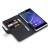 Housse Sony Xperia Z2 Adarga portefeuille cuir – Noire 2