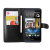 Adarga Leather-Style HTC Desire 816 Wallet Case - Black 5