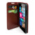 Encase Leather-Style Nokia Lumia 630 / 635 Wallet Case - Brown 8