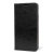 Encase Adarga leren stijl Galaxy Note 4 Wallet Stand Case - Zwart 2