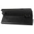 Encase Adarga leren stijl Galaxy Note 4 Wallet Stand Case - Zwart 10