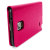 Encase Leather-Style Galaxy Note 4 Wallet suojakotelo - Pinkki 8