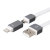Cable Carga y Sincronización Micro USB / Lightning TipX Dual - Blanco 3