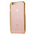Glimmer Polycarbonate iPhone 6S / 6 Shell Case - Gold and Clear 2