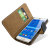Encase Leather-Style Samsung Galaxy Alpha Wallet Case - Black / Tan 11