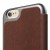 Elago Leather Flip Case for iPhone 6 - Metallic Grey and Brown 2