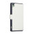 Encase Leather-Style Slim Sony Xperia Z3 Wallet suojakotelo -Valkoinen 3
