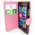 Encase Leather-Style Nokia Lumia 735 Wallet Case - Pink 9