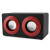 Intempo Mini Blaster Dual Speaker - Red and Black 3