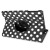Encase Leather-Style Dotted Rotating iPad Mini 3 / 2 / 1 Case - Black 5