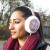 Auriculares Orejeras KitSound Audio - Copo de nieve rosa 4