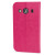Encase Slim Leather-Style Samsung Galaxy Ace 4 Wallet Case - Pink 3