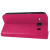 Encase Slim Leather-Style Galaxy Ace 4 Wallet suojakotelo - Pinkki 5