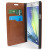 Encase Leather-Style Samsung Galaxy A7 2015 Lommebok Deksel - Brun 9
