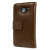 Olixar Premium Genuine Leather Samsung Galaxy S6 Wallet Case - Brown 2