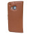 Housse HTC One M9 Encase Portefeuille Style cuir – Marron 2