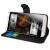 Encase Leather-Style HTC One M9 Wallet suojakotelo - Musta 6