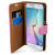 Funda Samsung Galaxy S6 Olixar Tipo Cartera Estilo Cuero - Marrón 8
