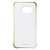 Funda Official Samsung Galaxy S6 Edge Clear Cover - Dorada 5