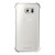 Original Samsung Galaxy S6 Edge Clear Cover Case - Silber 3