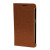 Olixar Leather-Style Galaxy S6 Edge Wallet Stand Case - Light Brown 2