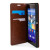 Olixar Leather-Style Sony Xperia Z3+ Wallet Stand Case - Light Brown 13