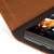 Olixar Leren-Stijl HTC One M9 Wallet Stand Case - Lichtbruin 8