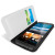 Olixar Leren-Stijl HTC One M9 Wallet Stand Case - Wit 11
