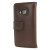 Olixar HTC One M9 Ledertasche Style Wallet in Braun 3