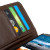 Olixar HTC One M9 Ledertasche Style Wallet in Braun 13
