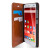 Olixar Leather-Style ZTE Blade S6 Wallet Stand Case - Light Brown 8