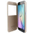 Nillkin Sparkle Big View Window Samsung Galaxy S6 Fodral - Guld 11